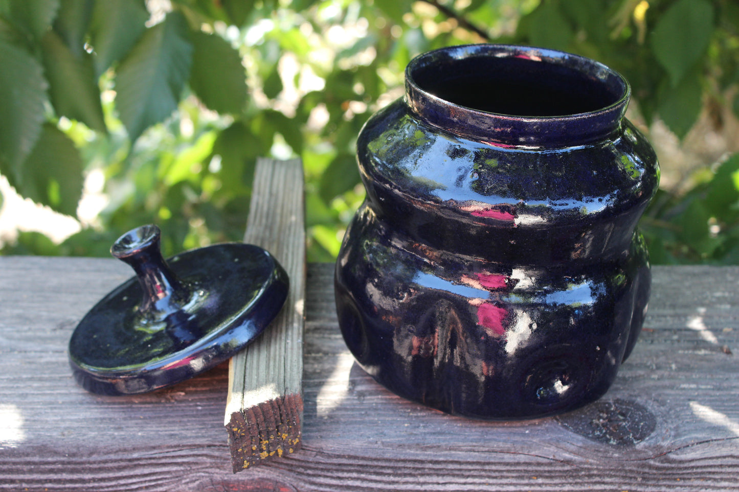 Large Blue Jar
