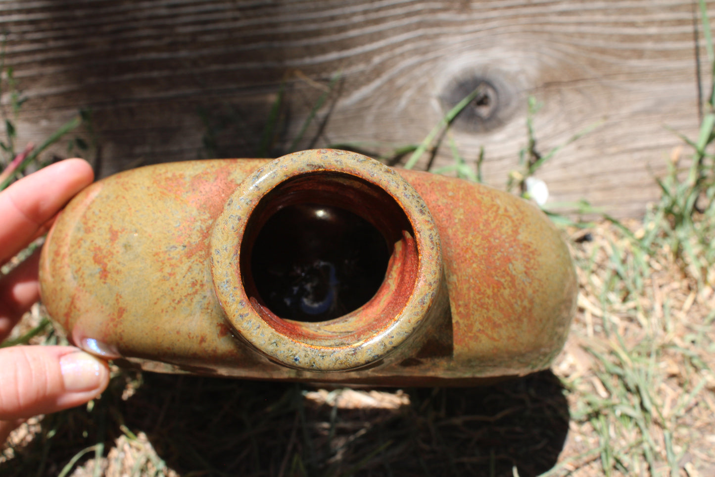 Donut shaped vase